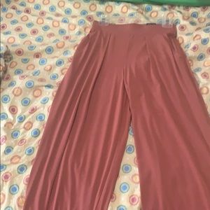 High waisted wide leg pant